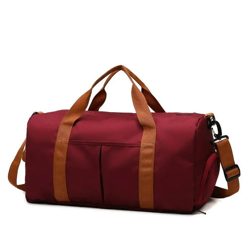 2025 New Fitness Bag Fashion Luggage Bag Men's Casual Large Capacity Sports Handbag Travel Storage Luggage Bag Simple Zipper Bag
