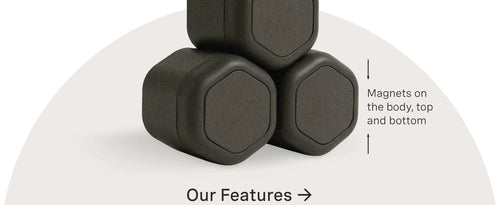3 Pcs Travel Containers Haircare Set Magnetic Travel Capsules For Shampoo, Conditioner, Hair Styling Product Travel Tools