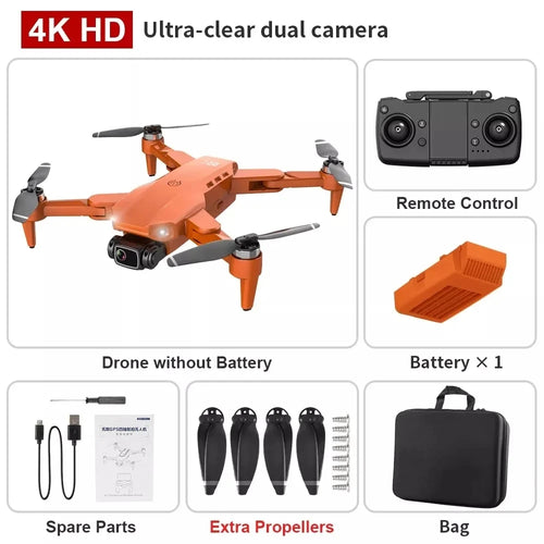 L900 Pro 4K GPS Drone with Dual HD Camera, 5G FPV, Brushless Motor, Foldable RC Quadcopter with 1200M Range & Follow Me Mode