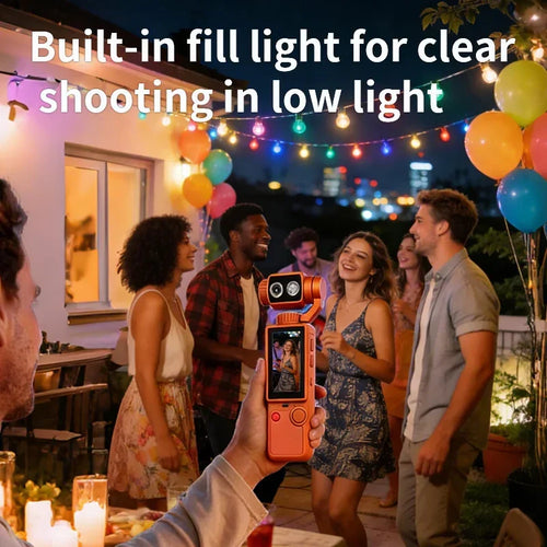Lenovo Q8 4K Portable Action Camera – Wearable Pocket Cam for Travel, Motorcycle Riding & Vlogging