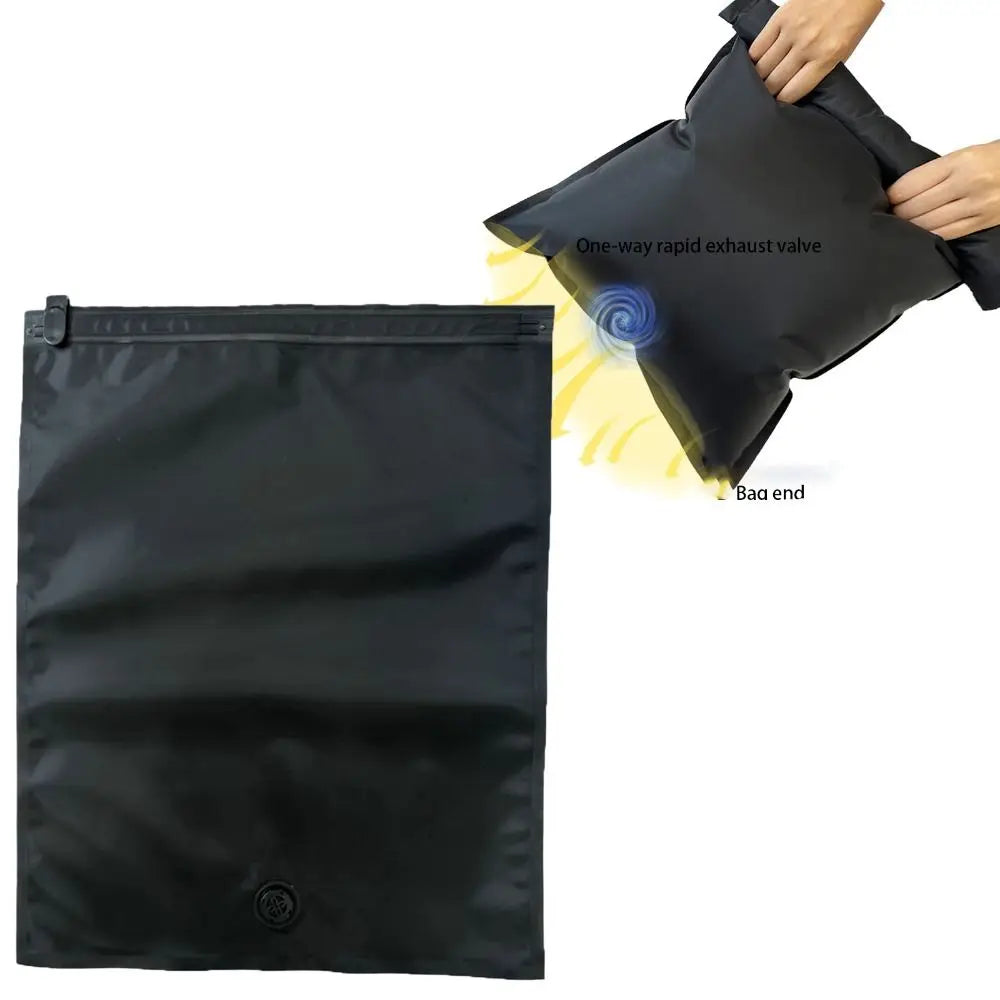 Reusable Hand Roll Vacuum Bags for Travel Waterproof Vacuum Compression Bag Portable Luggage Vacuum Storage Bag Space Saver