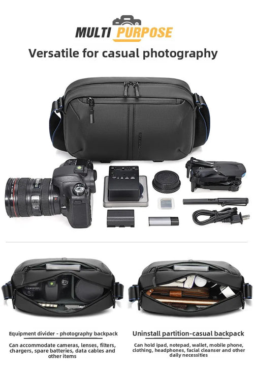 Waterproof Camera Shoulder Bag for DSLR & Mirrorless Cameras