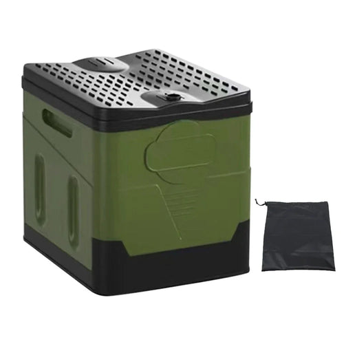 Portable Foldable Toilet Seat Car Emergency Toilet with Cover Outdoor Reusable Folding Toilet for Camping Hiking Boat Trips