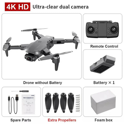 L900 Pro 4K GPS Drone with Dual HD Camera, 5G FPV, Brushless Motor, Foldable RC Quadcopter with 1200M Range & Follow Me Mode