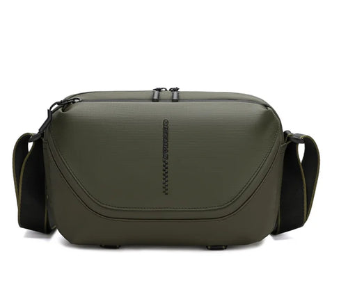 Men's Crossbody Camera Bag for DSLR & Mirrorless Cameras | Portable Shoulder Photography Bag with Lens Storage, Tripod Holder & Accessories Pocket