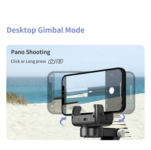 Q18 Handheld Phone Gimbal Stabilizer with Selfie Stick Tripod, Bluetooth Remote, Smart Tracking & Fill Light for iPhone Android Smartphone