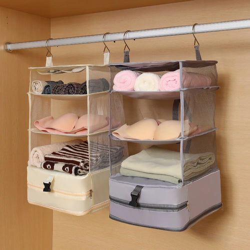 Travel Storage Bag Dormitory Wardrobe Hanging Multi functional Storage Artifact Clothing Underwear Socks Storage Compression Bag