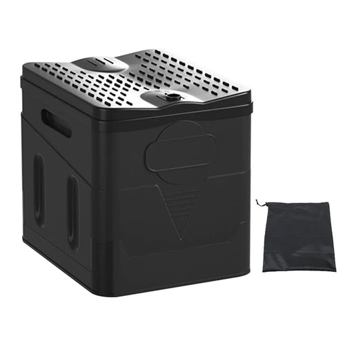 Portable Foldable Toilet Seat Car Emergency Toilet with Cover Outdoor Reusable Folding Toilet for Camping Hiking Boat Trips