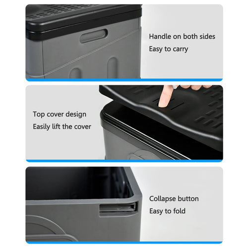 Portable Foldable Toilet Seat Car Emergency Toilet with Cover Outdoor Reusable Folding Toilet for Camping Hiking Boat Trips