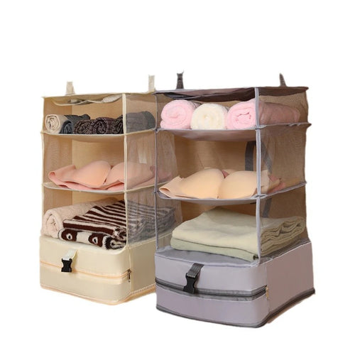 Travel Storage Bag Dormitory Wardrobe Hanging Multi functional Storage Artifact Clothing Underwear Socks Storage Compression Bag