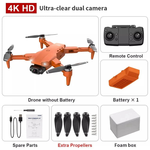 L900 Pro 4K GPS Drone with Dual HD Camera, 5G FPV, Brushless Motor, Foldable RC Quadcopter with 1200M Range & Follow Me Mode
