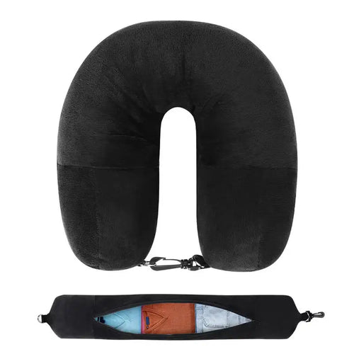 Fillable Travel Pillowcase Organizer Bag Carryable Travel Bag Airplane Cushion Travel Neck Pillow Self-filling Travel
