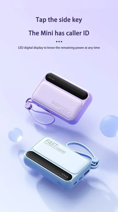 Large Capacity 500000mAh Power Bank 120W 4-in-1 Cables Intelligent Digital Display Portable  Powerbank for iPhone