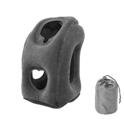 Portable Inflatable Travel Pillow Neck Support for Office  Sleepouts Outdoor Camping f2 Naps Airplane Flights Train