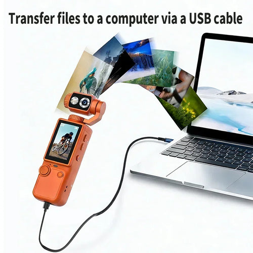 Lenovo Q8 4K Portable Action Camera – Wearable Pocket Cam for Travel, Motorcycle Riding & Vlogging