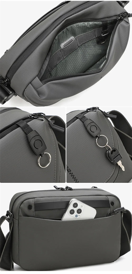 Men's Crossbody Camera Bag for DSLR & Mirrorless Cameras | Portable Shoulder Photography Bag with Lens Storage, Tripod Holder & Accessories Pocket