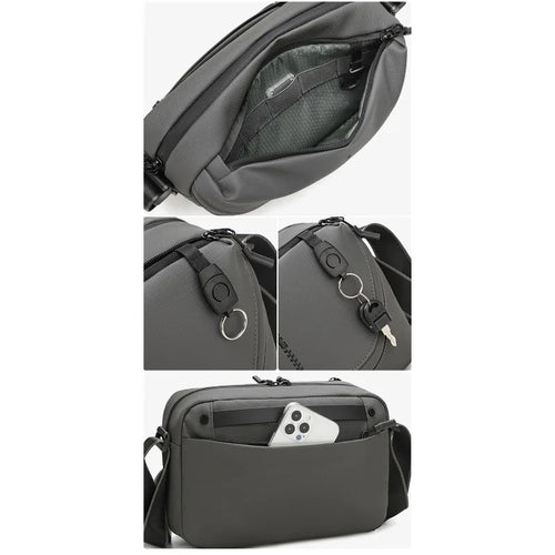 Men's Crossbody Camera Bag for DSLR & Mirrorless Cameras | Portable Shoulder Photography Bag with Lens Storage, Tripod Holder & Accessories Pocket