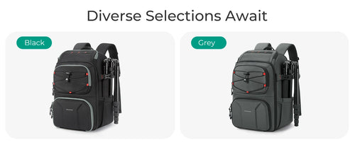 Professional Camera Backpack for DSLR, Mirrorless Camera, Drone & Laptop 15.6" | Waterproof Photography Bag with EVA Protection, Tripod Holder & Travel Storage