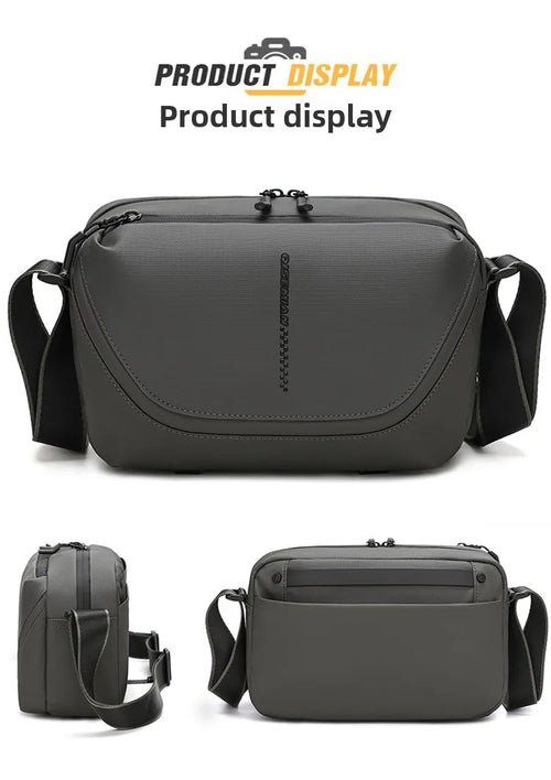 Men's Crossbody Camera Bag for DSLR & Mirrorless Cameras | Portable Shoulder Photography Bag with Lens Storage, Tripod Holder & Accessories Pocket