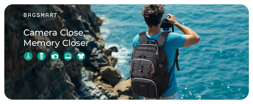 Professional Camera Backpack for DSLR, Mirrorless Camera, Drone & Laptop 15.6" | Waterproof Photography Bag with EVA Protection, Tripod Holder & Travel Storage