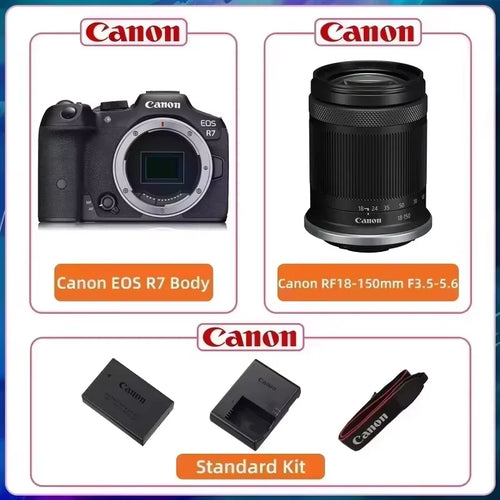 Canon EOS R7 Professional Mirrorless Camera 24MP APS-C | 4K Video, High-Speed Shooting, RF Mount, WiFi & Touchscreen Display