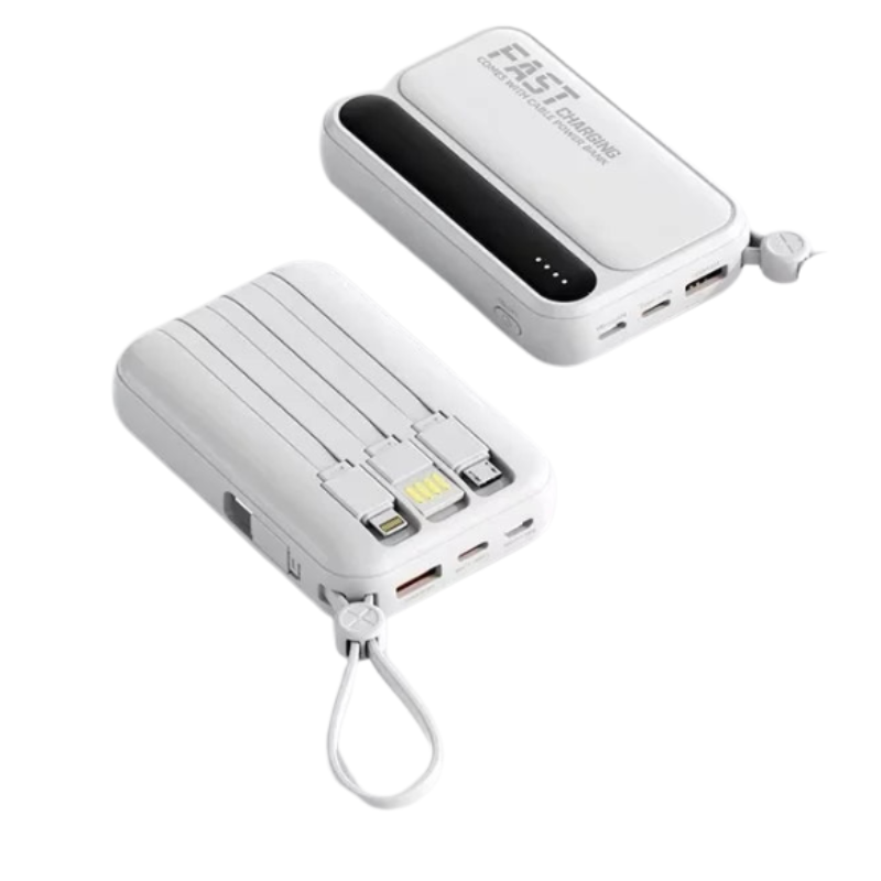 Large Capacity 500000mAh Power Bank 120W 4-in-1 Cables Intelligent Digital Display Portable  Powerbank for iPhone